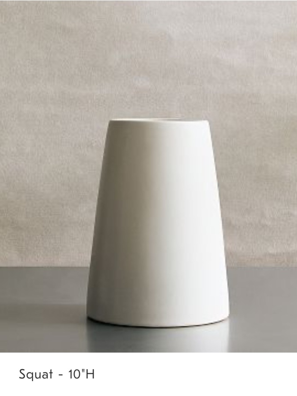 NWT West Elm Squat Ceramic Vase